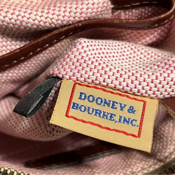 DOONEY & BOURKE Brown Pebble Leather Crossbody Bag - Picture 4 of 16